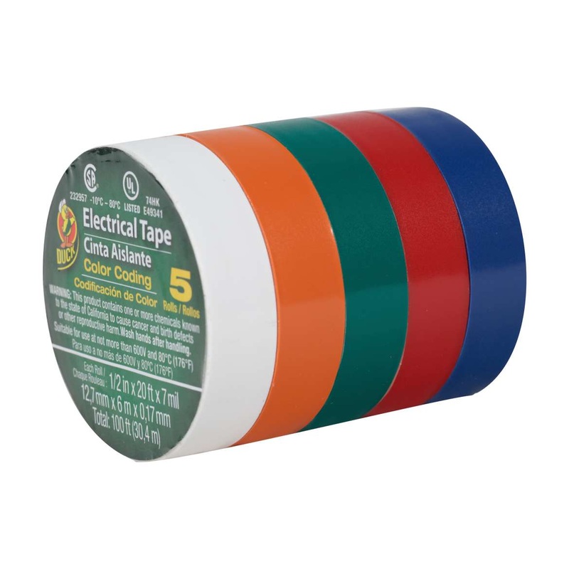 Ace 1/2 in. W x 20 ft. L Electrical Tape Multicolored