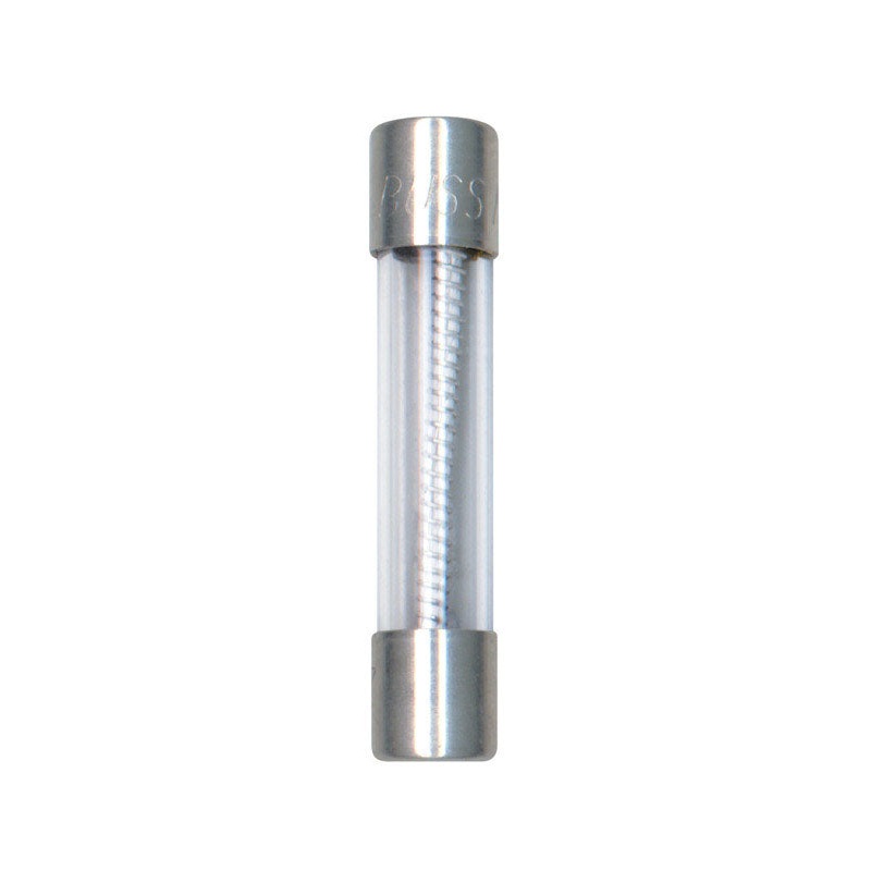 Bussmann Time Delay Glass Fuse 5 amps 250 volts 1/4 in. Dia. x 1-1/4 in. L 2 pk For Electronic Cir