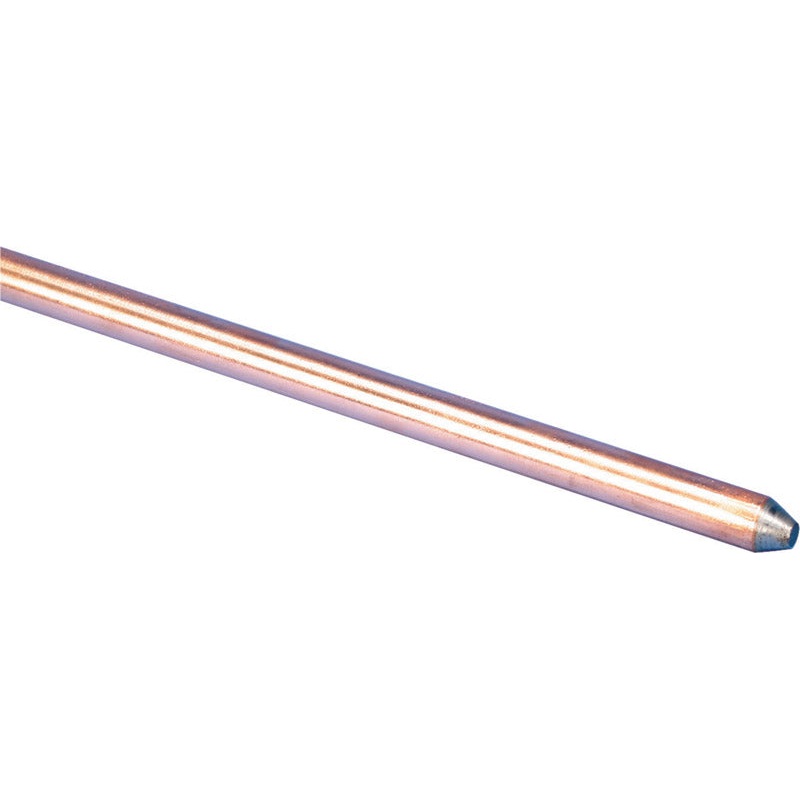 Erico 1/2 in. Copper-Bonded Steel Copper Ground Rod 1