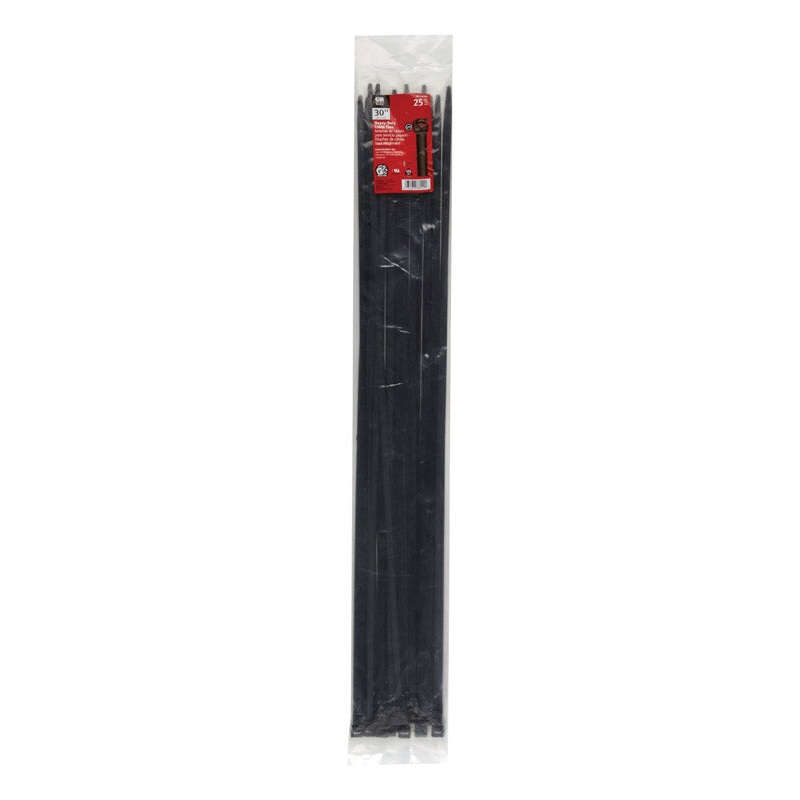 Gardner Bender Heavy-Duty 30 in. L Black Cable Tie 25 pk