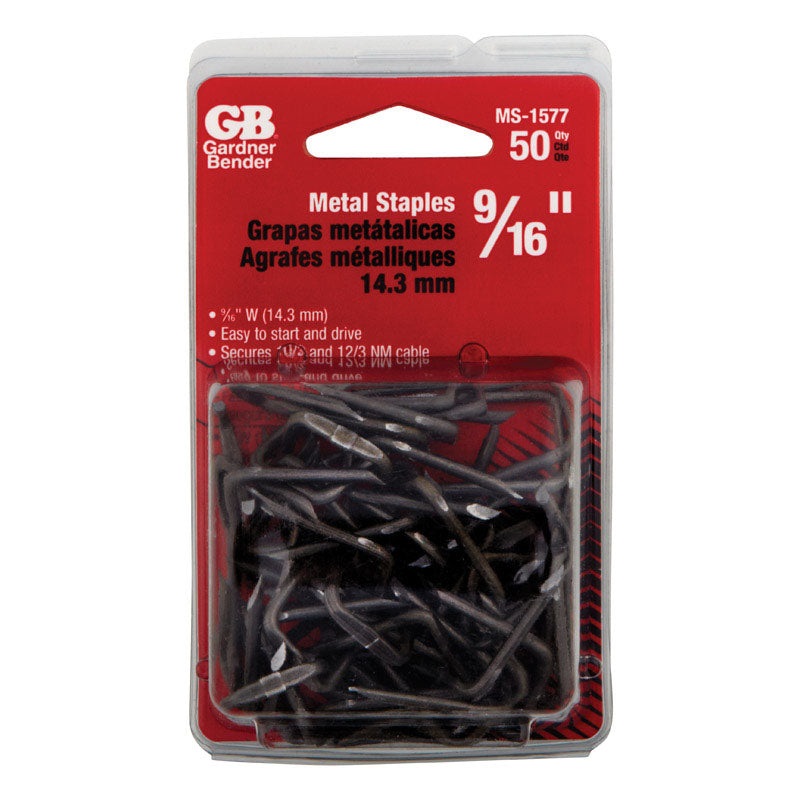GB 9/16 in. W Metal Insulated Cable Staple 50
