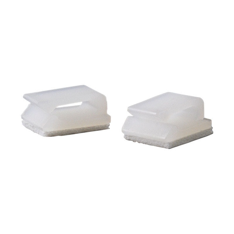 GB Wire Clip Stick-On 2.75 in. 5.5 in. x 0.37 in. x 2.75 in. White Small Carded 10 5/16 in.