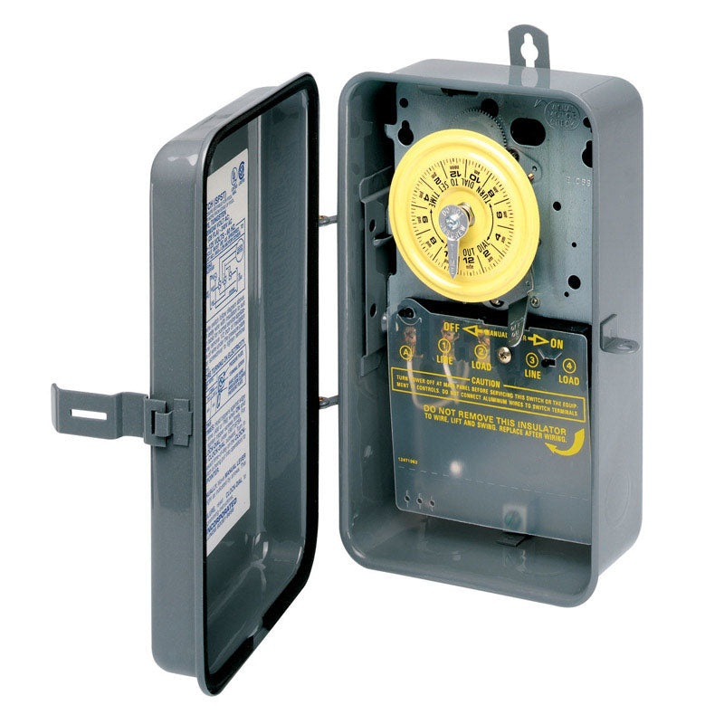 Intermatic Outdoor Mechanical Timer Switch 40 amps 125 volts Gray
