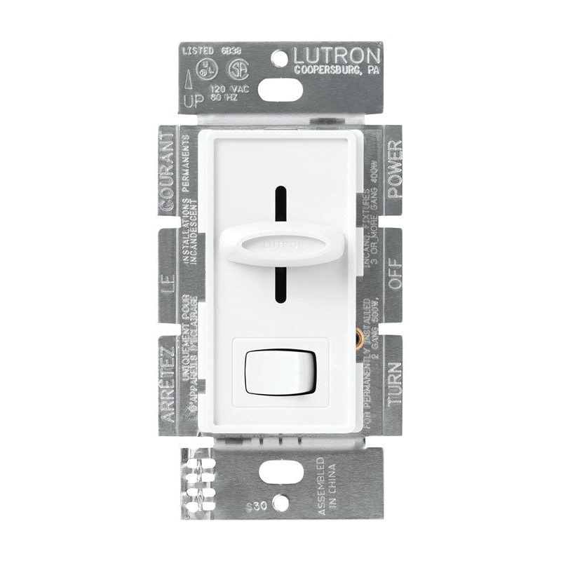 Lutron Skylark 5 amps 600 watts Three-Way Dimmer Switch White