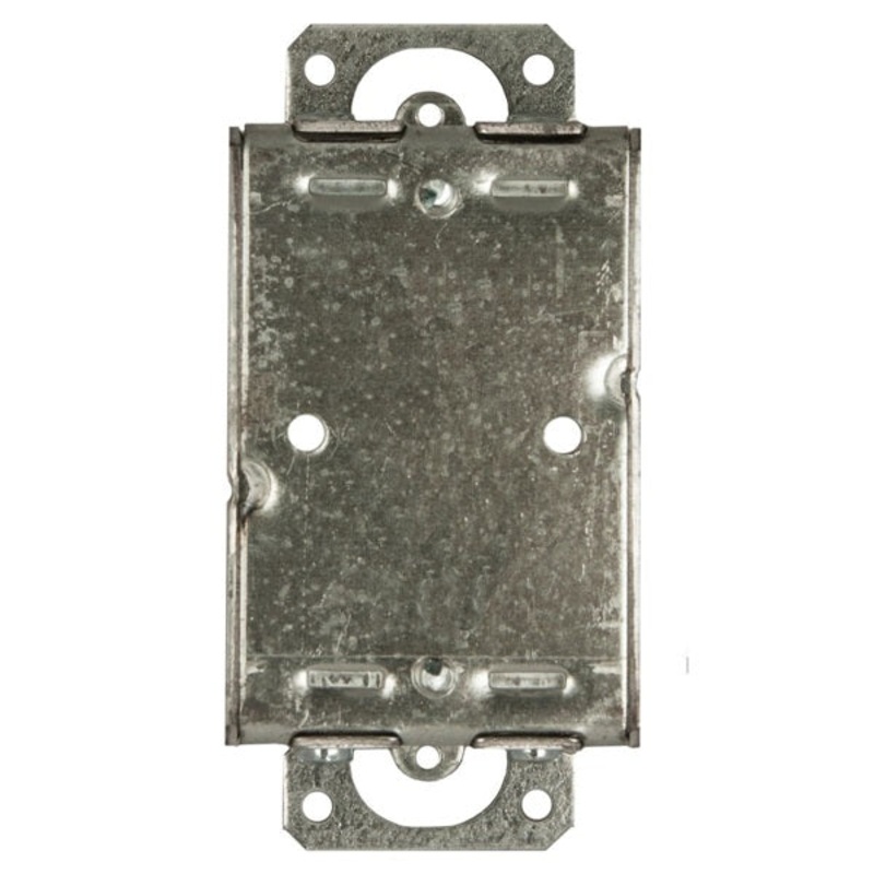 Raco 4-1/4 in. H Rectangle 1 Gang Switch Box Gray Steel