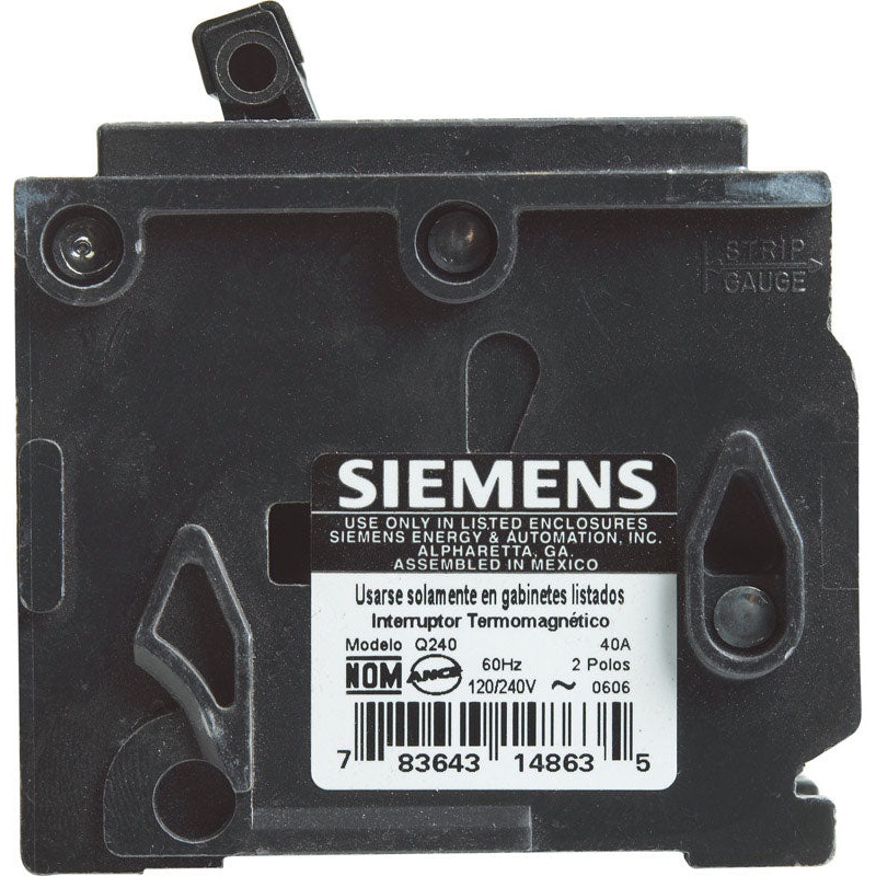 Siemens HomeLine Double Pole 40 amps Circuit Breaker