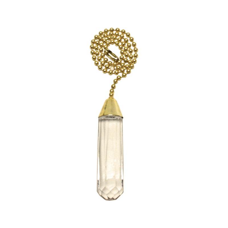 Westinghouse Clear 12 in. L Polished Decorative Pull Chain