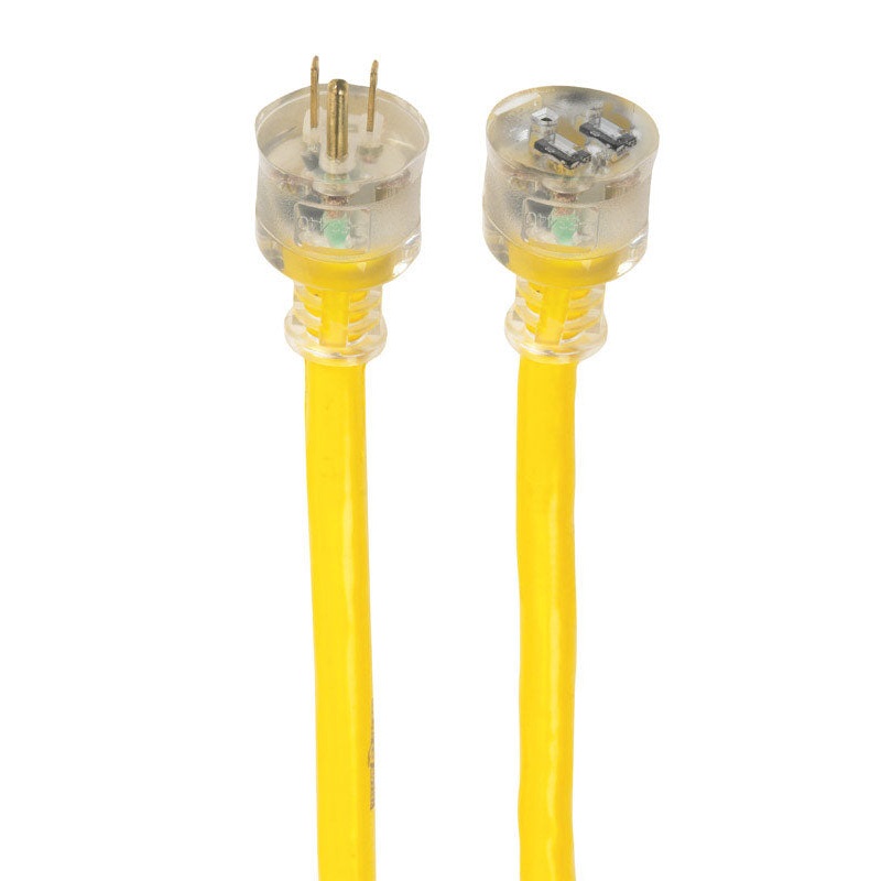 Yellow Jacket Outdoor Extension Cord 10/3 SJTW 100 ft. L Yellow