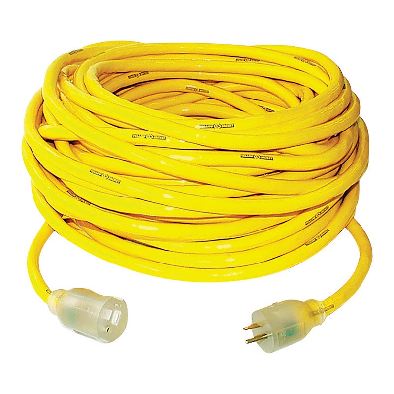 Yellow Jacket Outdoor Extension Cord 10/3 SJTW 50 ft. L Yellow