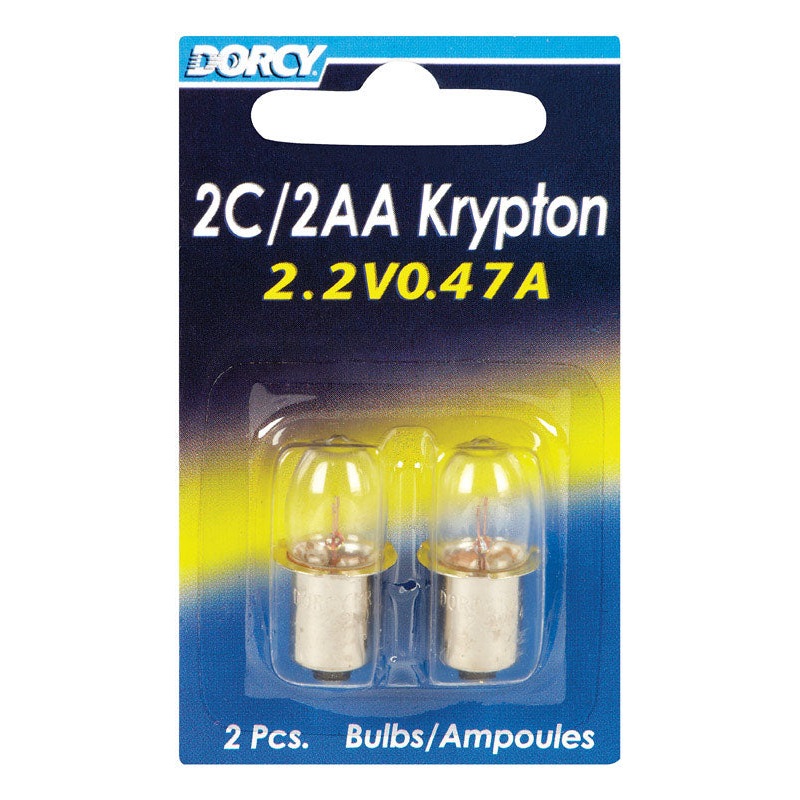Dorcy 2C/2AA Flashlight Bulb 2.2 volts Krypton