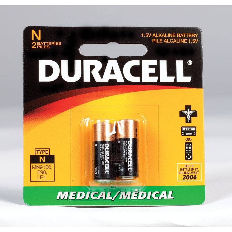 Duracell Alkaline Medical Battery N 1.5 volts 2 pk