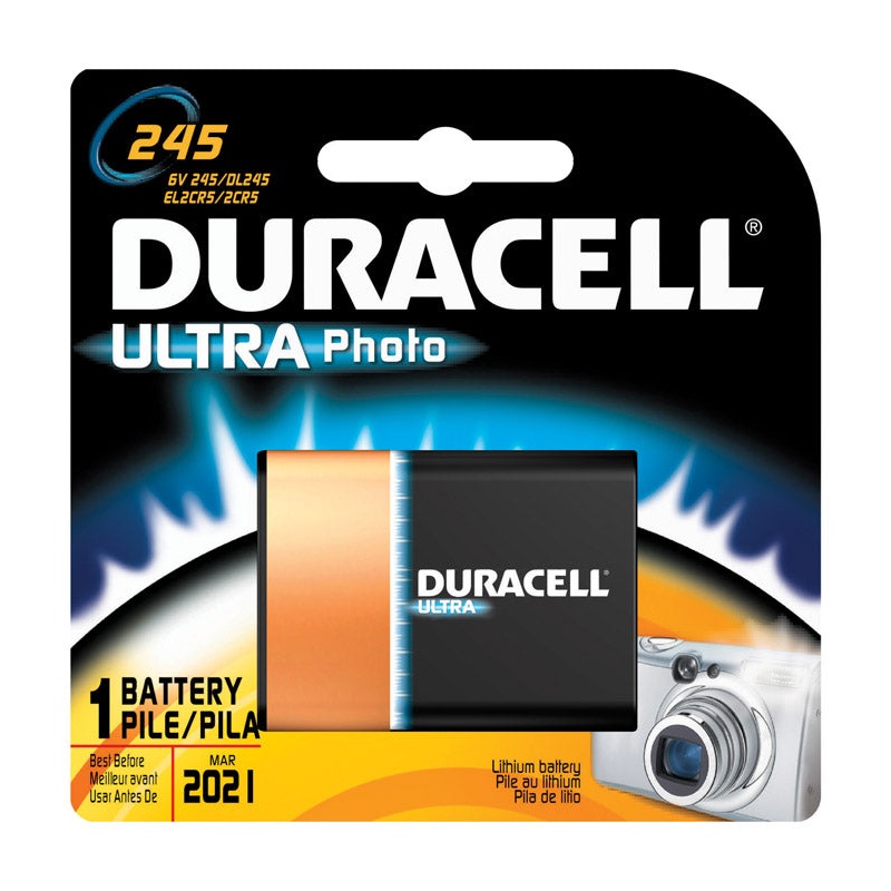 Duracell Ultra Lithium Camera Battery 245 6 volts
