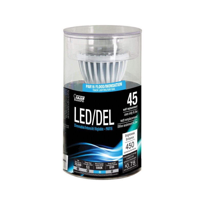 FEIT Electric LED Bulb 6.5 watts 450 lumens 5000 K Medium Base (E26) PAR16 Daylight 45 watts eq