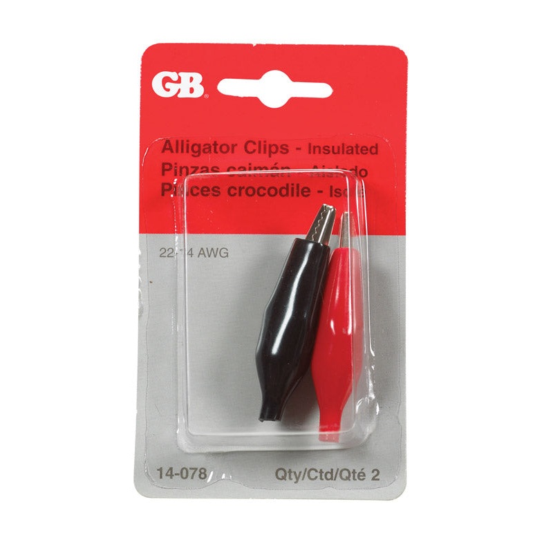 GB Alligator Clips Black/Red