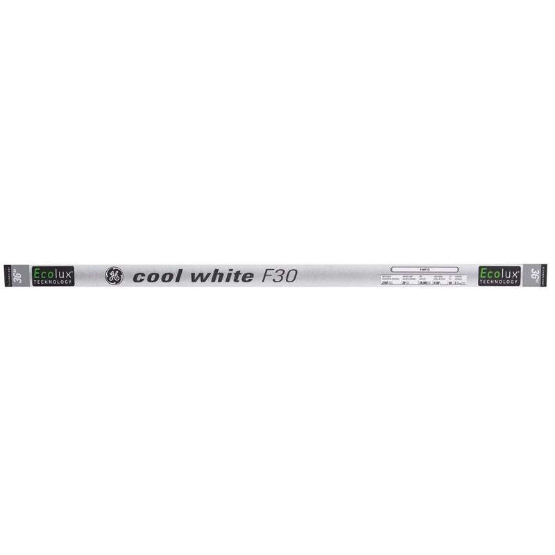 GE Ecolux Fluorescent Bulb 30 watts 2200 lumens Linear T12 36 in. L Cool White 1 pk