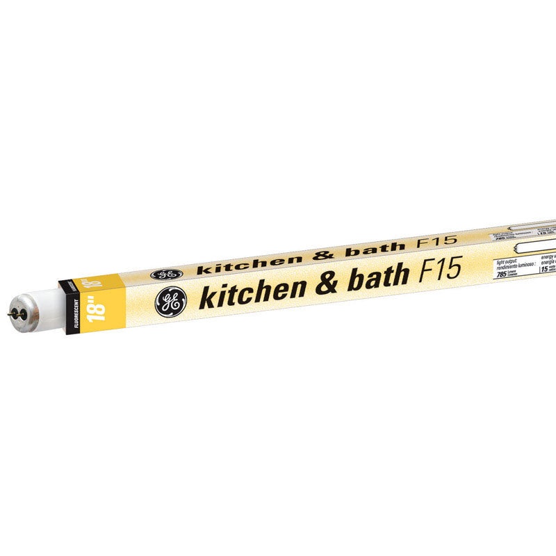 GE Fluorescent Bulb 15 watts 785 lumens Linear T12 18 in. L Warm White 1 pk