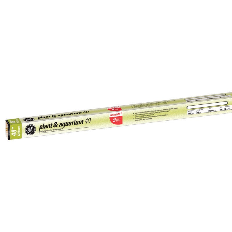GE Fluorescent Bulb 40 watts 1900 lumens Linear T12 48 in. L Warm White 1 pk