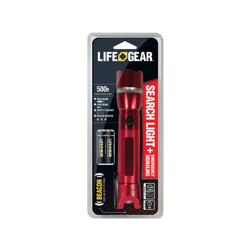 Life+Gear 250 lumens Search Light LED AAA Red