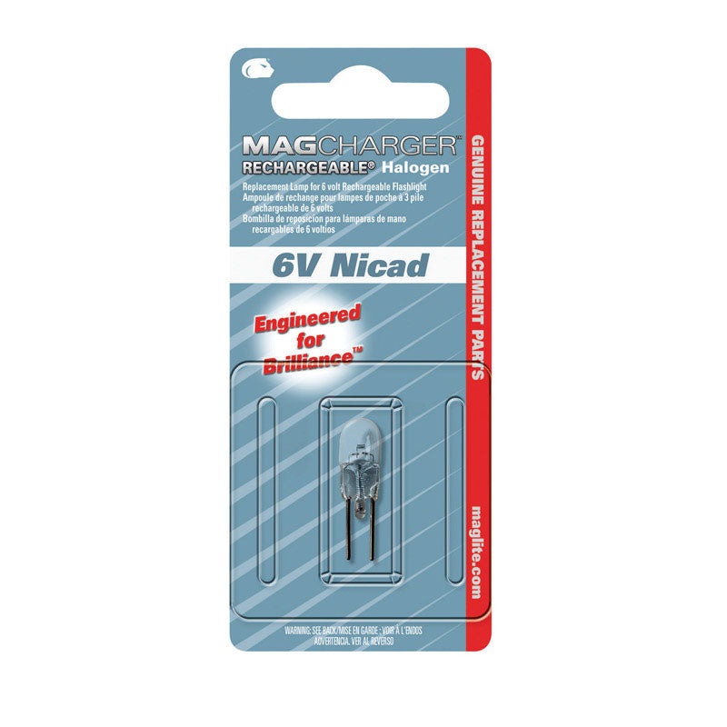 Maglite Mag Charger Flashlight Bulb 6 volts Halogen Bi-Pin