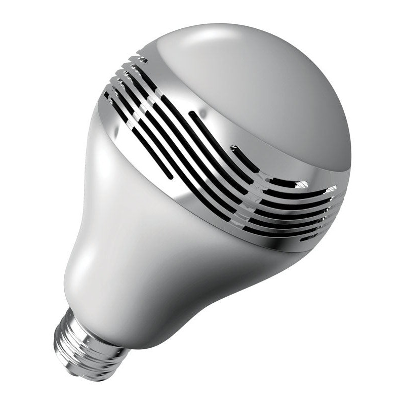 Sharper Image LED Bulb with Bluetooth Speaker