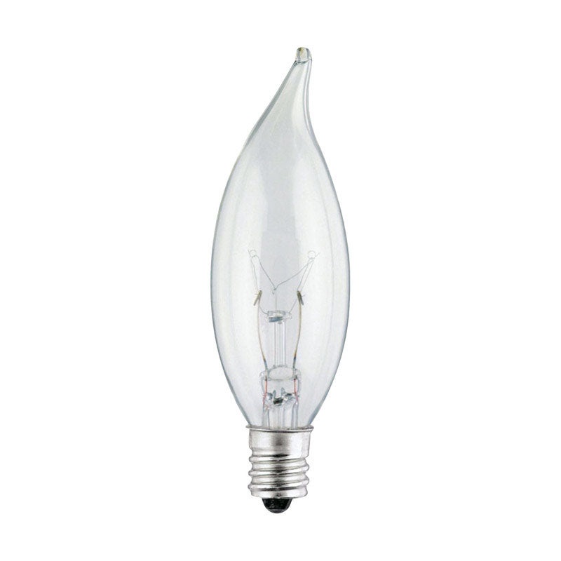 Westinghouse Incandescent Light Bulb 25 watts 158 lumens 2700 K Flame Tip CA8 Candelabra Base (E