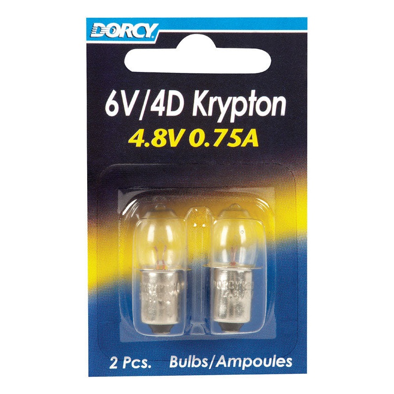 Dorcy 6V/4D Flashlight Bulb 4.8 volts Krypton