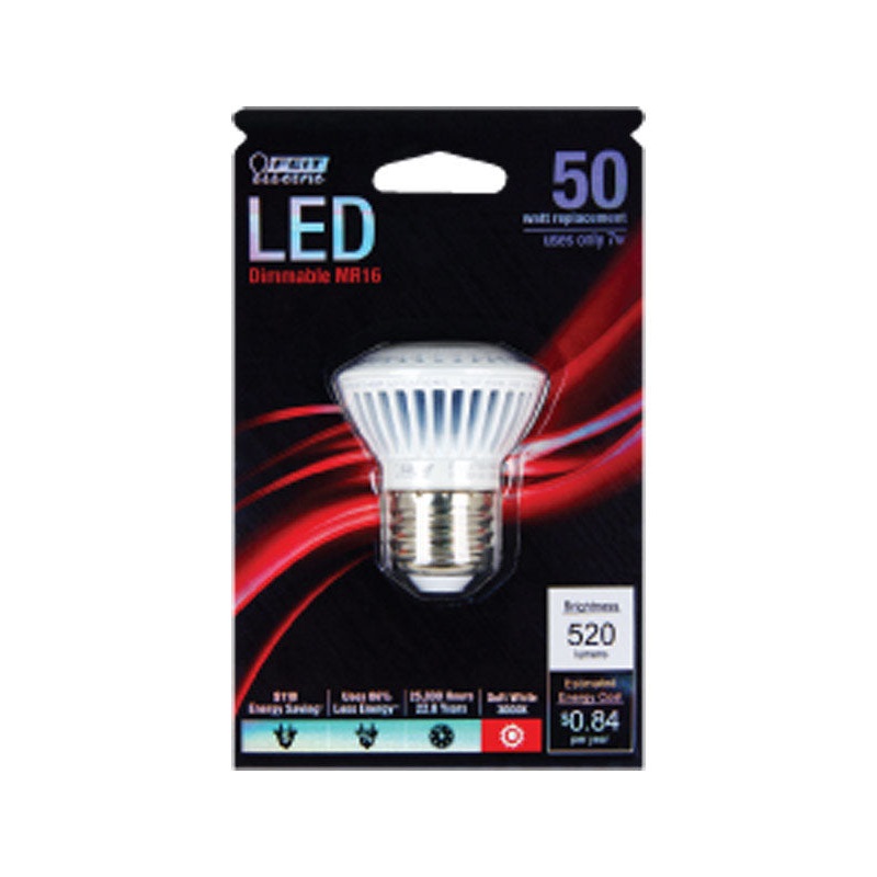 FEIT Electric LED Bulb 7 watts 520 lumens 3000 K Medium Base (E26) MR16 Soft White 50 watts equ