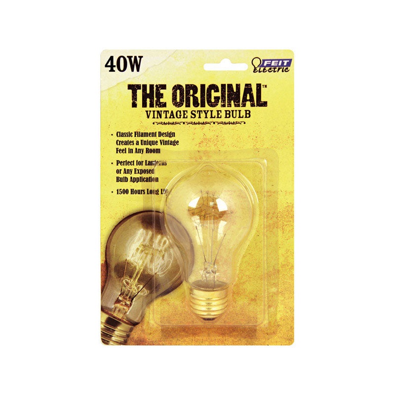 FEIT Electric The Original Incandescent Light Bulb 40 watts 170 lumens 2200 K Vintage Edison A19