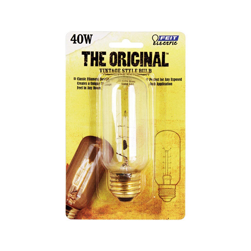FEIT Electric The Original Incandescent Light Bulb 40 watts 50 lumens 2200 K Vintage Edison T12