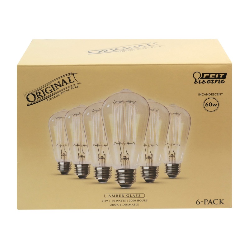 FEIT Electric The Original Incandescent Light Bulb 60 watts 305 lumens 2200 K Vintage Edison ST1