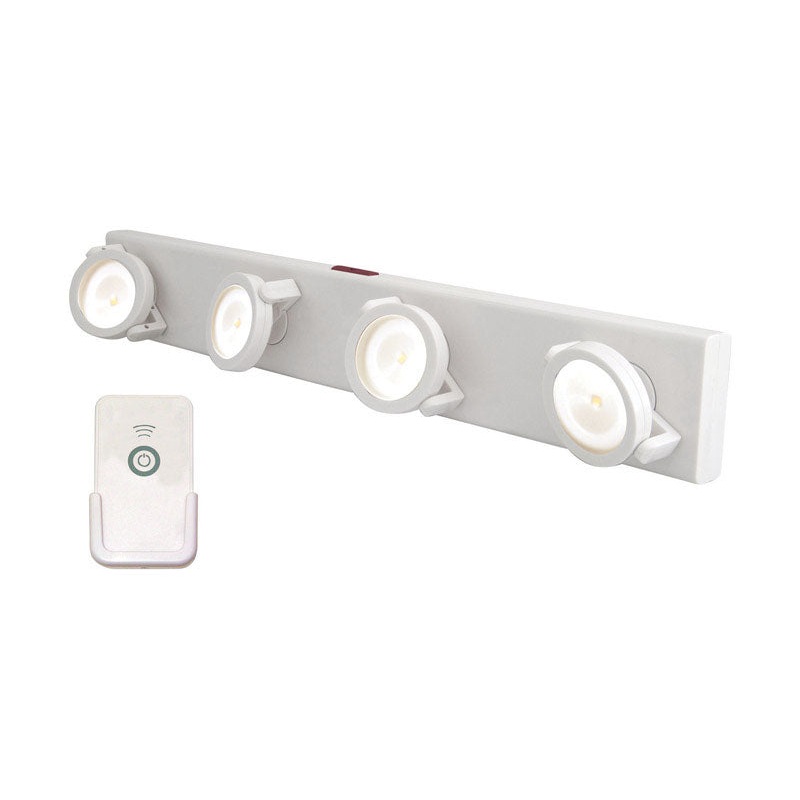 Rite Lite Battery 4 LED Under Cabinet Light Strip White 70 lumens