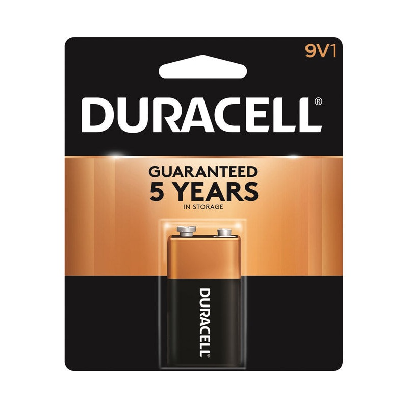 Duracell Coppertop 9V Alkaline Batteries 9 volts 1 pk