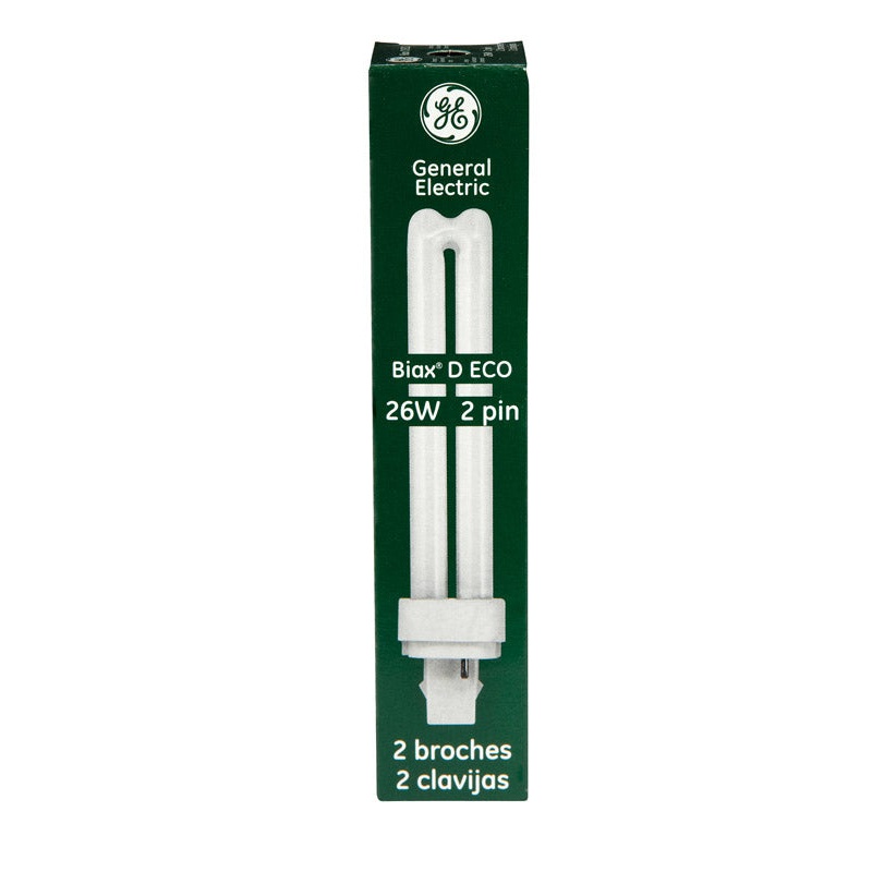 GE Ecolux Fluorescent Bulb 26 watts 1710 lumens Biax T4 6.67 in. L Cool White 1 pk