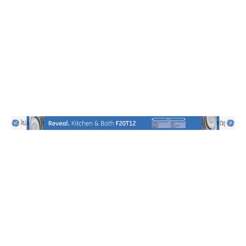 GE Reveal Fluorescent Bulb 20 watts 1125 lumens Linear T12 20 in. L White 1 pk