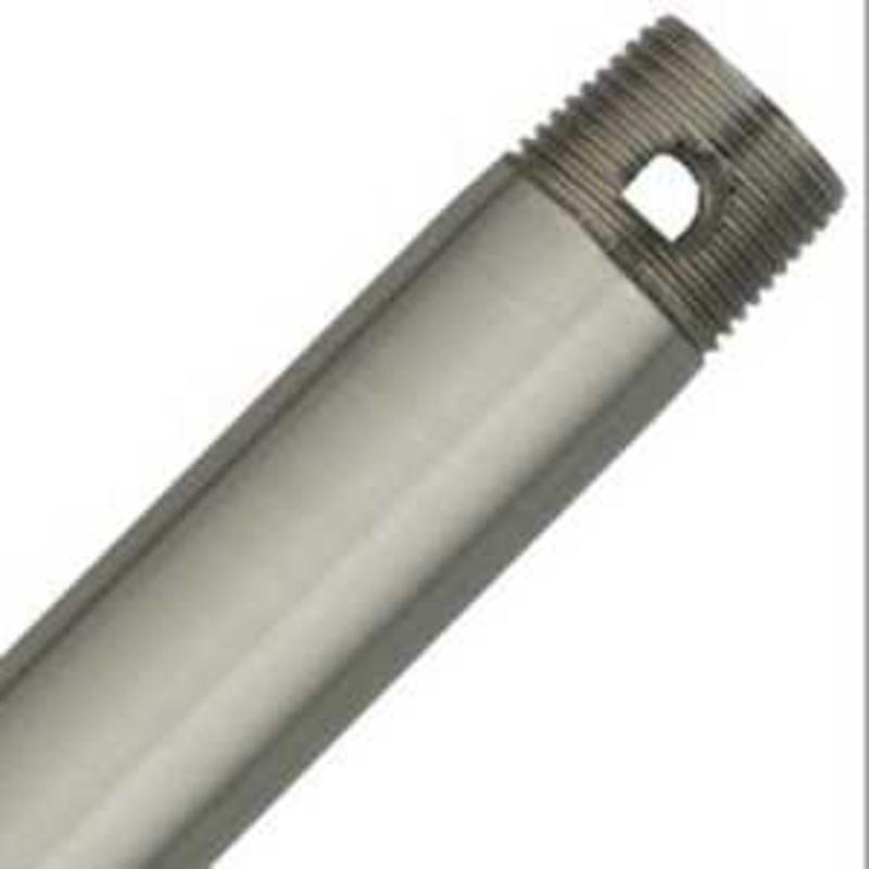 Hunter 26020 Ceiling Fan Downrod, 3/4 in Dia, 18 in L, Steel, Brushed Nickel