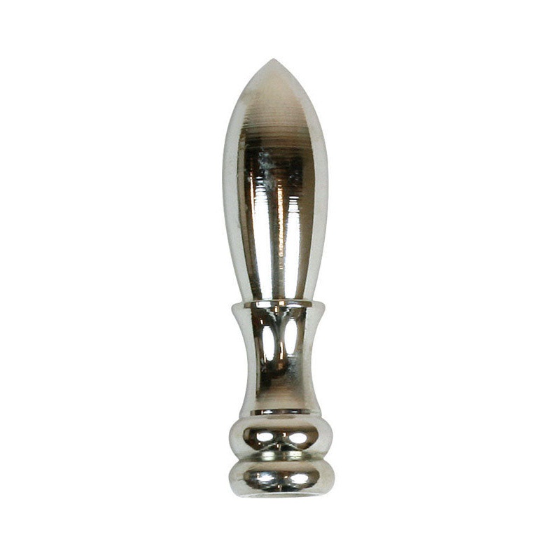 Jandorf Bullet Finial Nickel 2 in. H 1 pk