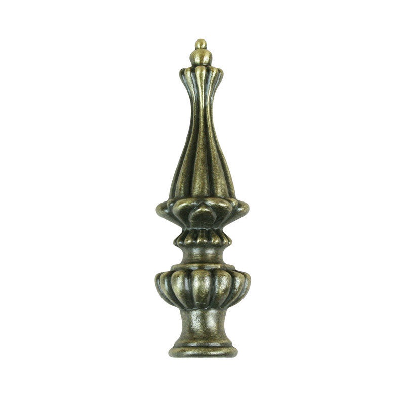 Jandorf Finial Antique Brass 3-1/2 in. H 1 pk