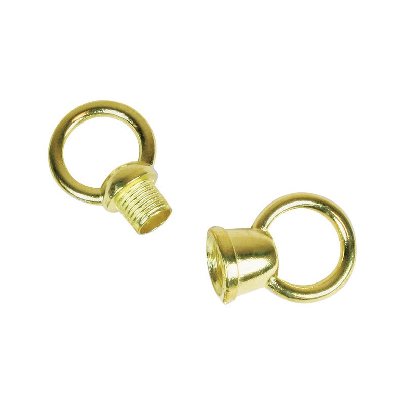 Jandorf Lamp Loop Brass 1 in. L 2 pk