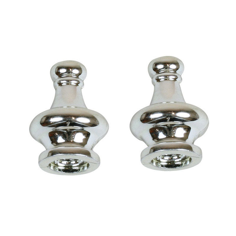 Jandorf Pyramid Finial Nickel Finish 1-1/4 in. L 2 pk