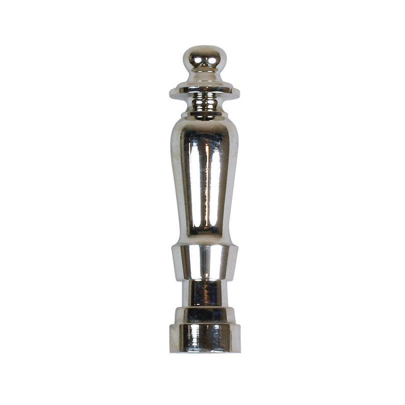 Jandorf Spindle Finial Nickel Plated 2 in. L 1 pk