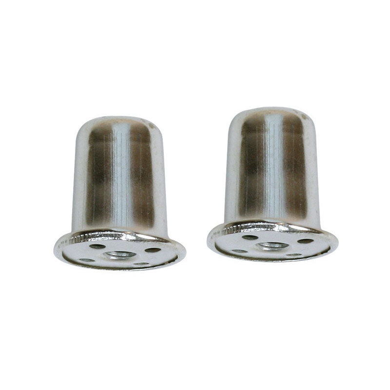 Jandorf Top Hat Finial Nickel 1 in. H 2 pk