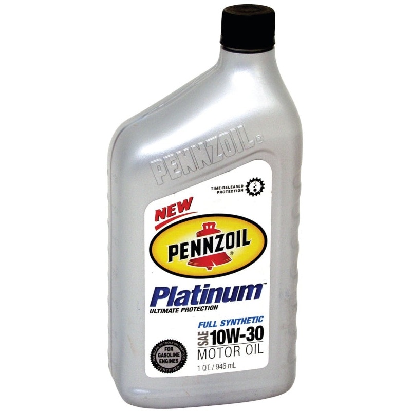 Pennzoil Platinum 550022687/5063686 Motor Oil, 10W-30, 1 qt Bottle, Pack of 6