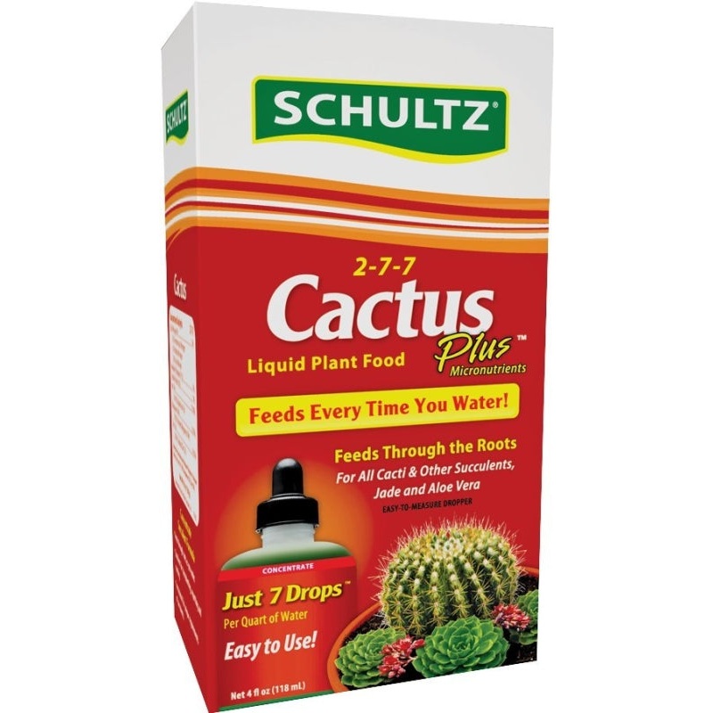 Schultz Cactus Plus SPF44300 Plant Food, 4 oz Bottle, Liquid, 2-7-7 N-P-K Ratio