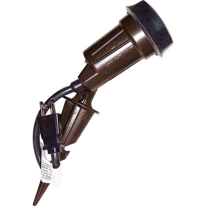 Sigma Electric Plug In Halogen Spike Light Bronze 150