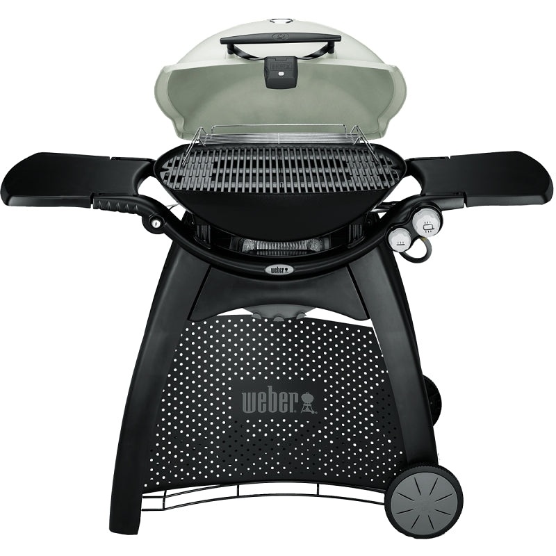 Weber Q 3200 Series 57060001 Gas Grill, 21700 Btu/hr BTU, Liquid Propane, 2 -Burner, Aluminum Body, Titanium