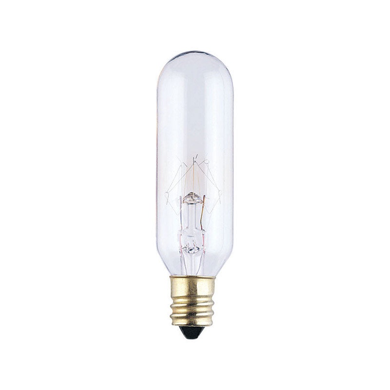 Westinghouse Incandescent Light Bulb 15 watts 100 lumens 2700 K Tubular T6 Candelabra Base (E12)
