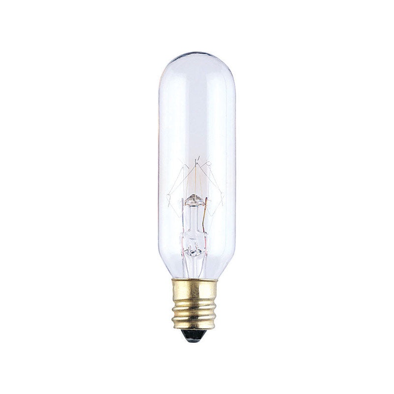 Westinghouse Incandescent Light Bulb 25 watts 190 lumens 2700 K Tubular T6 Candelabra Base (E12)