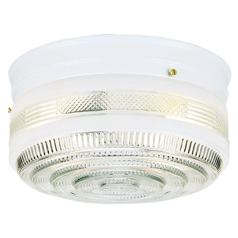 Westinghouse White Ceiling Fixture 5-1/4 in. H x 10-3/4 in. W