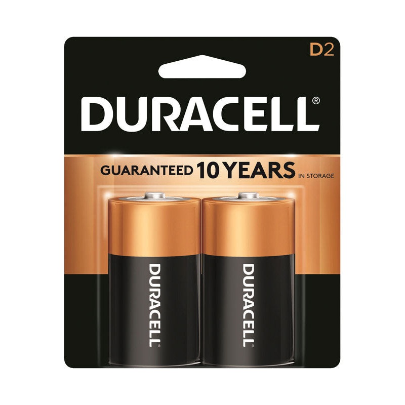 Duracell Coppertop D Alkaline Batteries 1.5 volts 2 pk