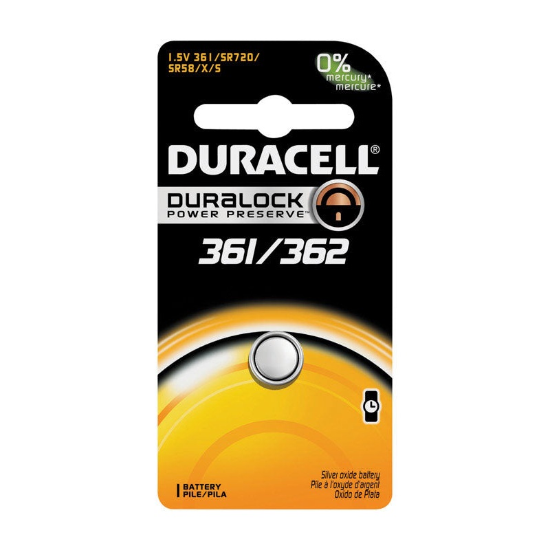 Duracell Watch/Electronic Battery 361/362 1.55 volts 1 pk